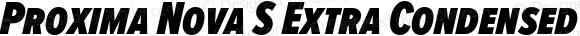 Proxima Nova S Extra Condensed Black Italic