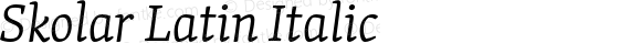 SkolarLatin-LightItalic