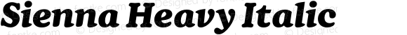 Sienna Heavy Italic