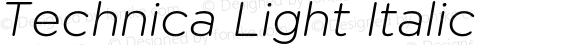 Technica Light Italic