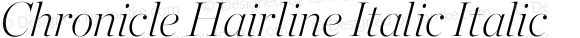 Chronicle Hairline Italic