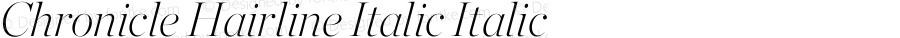 Chronicle Hairline Italic Italic