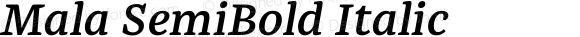 Mala SemiBold Italic