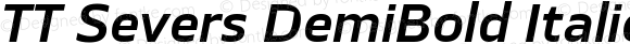 TT Severs DemiBold Italic