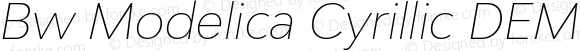 Bw Modelica Cyrillic DEMO Thin Italic