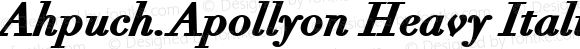 Ahpuch.Apollyon Heavy Italic