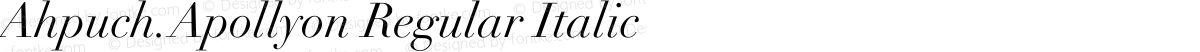 Ahpuch.Apollyon Regular Italic