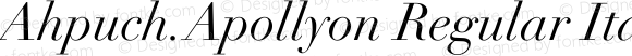 Ahpuch.Apollyon Regular Italic