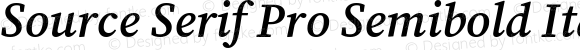 Source Serif Pro Semibold Italic