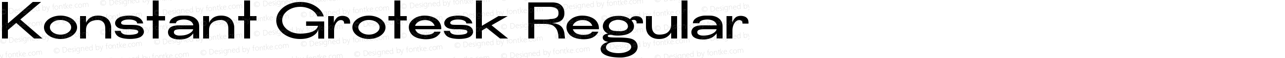 Konstant Grotesk Regular