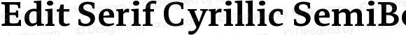 Edit Serif Cyrillic SemiBold