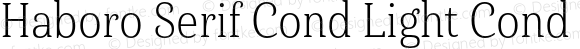 Haboro Serif Cond Light Cond Light