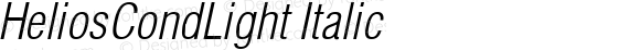HeliosCondLight Italic