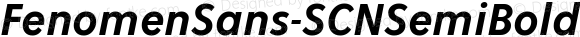 ☞Fenomen Sans SCN SemiBold Italic