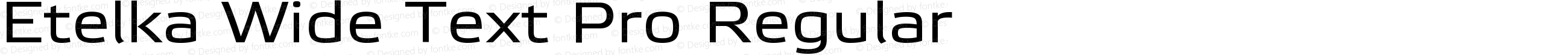 Etelka Wide Text Pro Regular