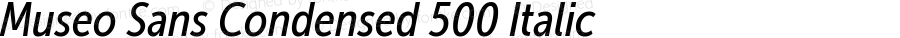 Museo Sans Condensed 500 Italic