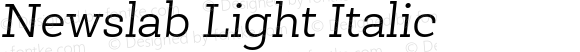 NewslabLight-Italic