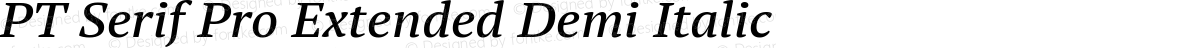 PT Serif Pro Extended Demi Italic