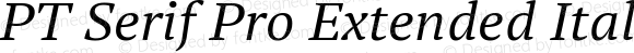 PT Serif Pro Extended Italic