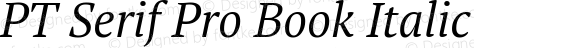 PT Serif Pro Book Italic