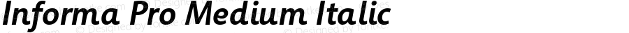 Informa Pro Medium Italic