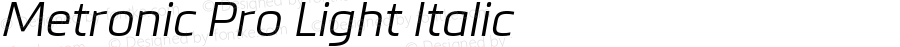 Metronic Pro Light Italic