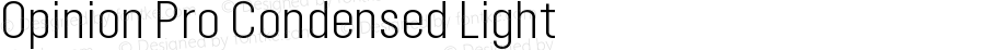 Opinion Pro Condensed Light