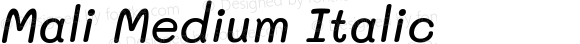 Mali Medium Italic
