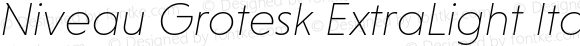 NiveauGroteskExtraLight-Italic