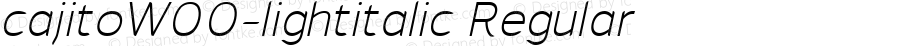 cajito W00 light italic