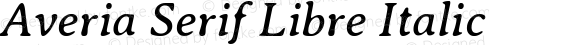 Averia Serif Libre Italic