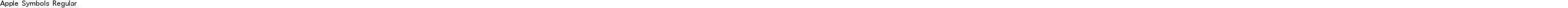 Apple Symbols Regular