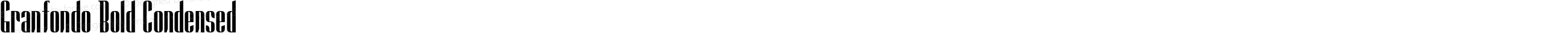 Granfondo-BoldCondensed