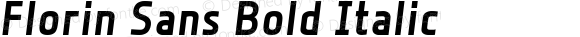 Florin Sans Bold Italic