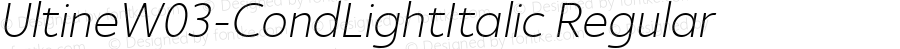 Ultine W03 Cond Light Italic