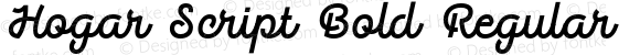 Hogar Script Bold Regular