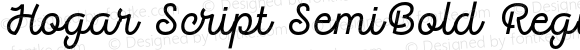 Hogar Script SemiBold Regular