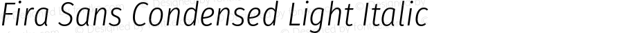 Fira Sans Condensed Light Italic