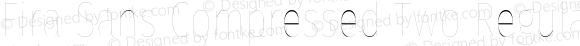 Fira Sans Compressed Two Regular