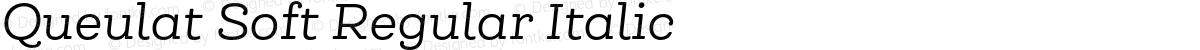 Queulat Soft Regular Italic