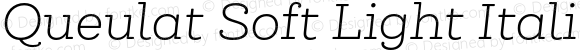 Queulat Soft Light Italic