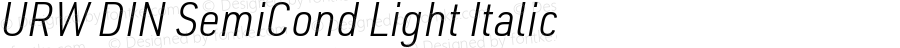 URWDINSemiCond-LightItalic