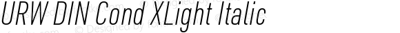 URWDINCond-XLightItalic