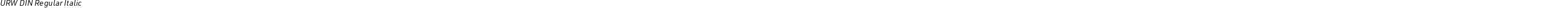 URW DIN Regular Italic