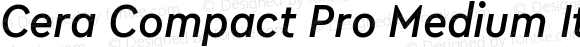 Cera Compact Pro Medium Italic