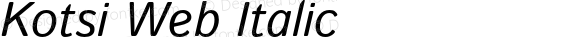 Kotsi Web Italic