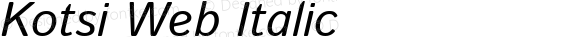 Kotsi Web Italic