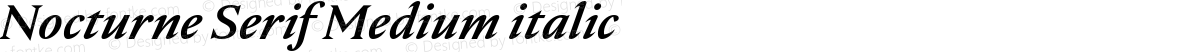 Nocturne Serif Medium italic