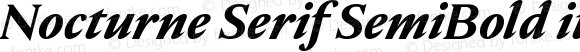 Nocturne Serif SemiBold italic