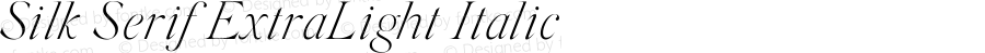 SilkSerif-ExtraLightItalic